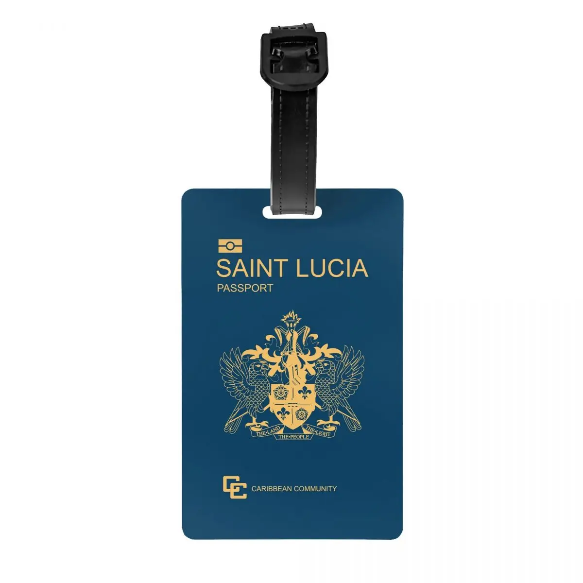 

Багажные бирки для паспорта Saint Lucia для чемоданов, модные багажные бирки, конфиденциальная обложка, имя, удостоверение личности