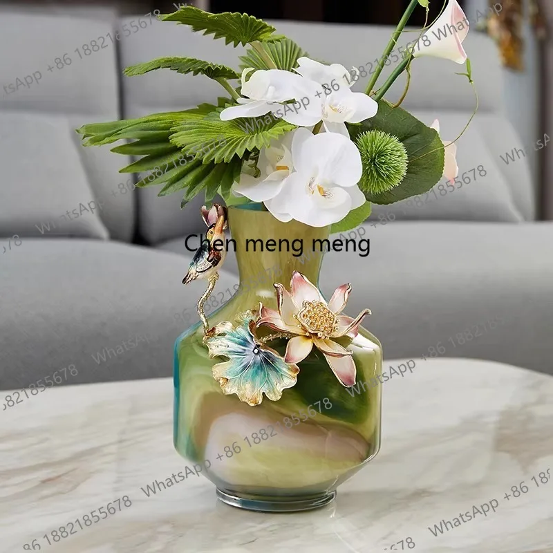 Vase hand-painted enamel color craft bogu frame housewarming gift home accessories
