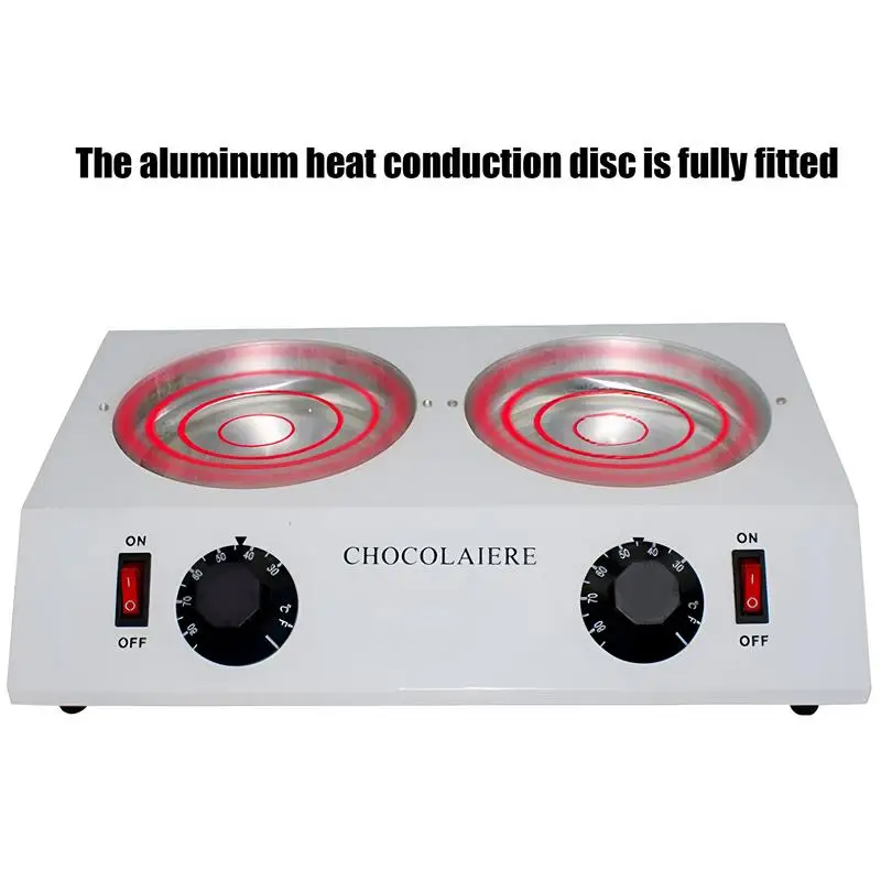 Electric Chocolate Melting Pot 110v Electric Chocolate Melting Pot Double Pot Long Handle Commercial Heating Candy Wax Kitchen