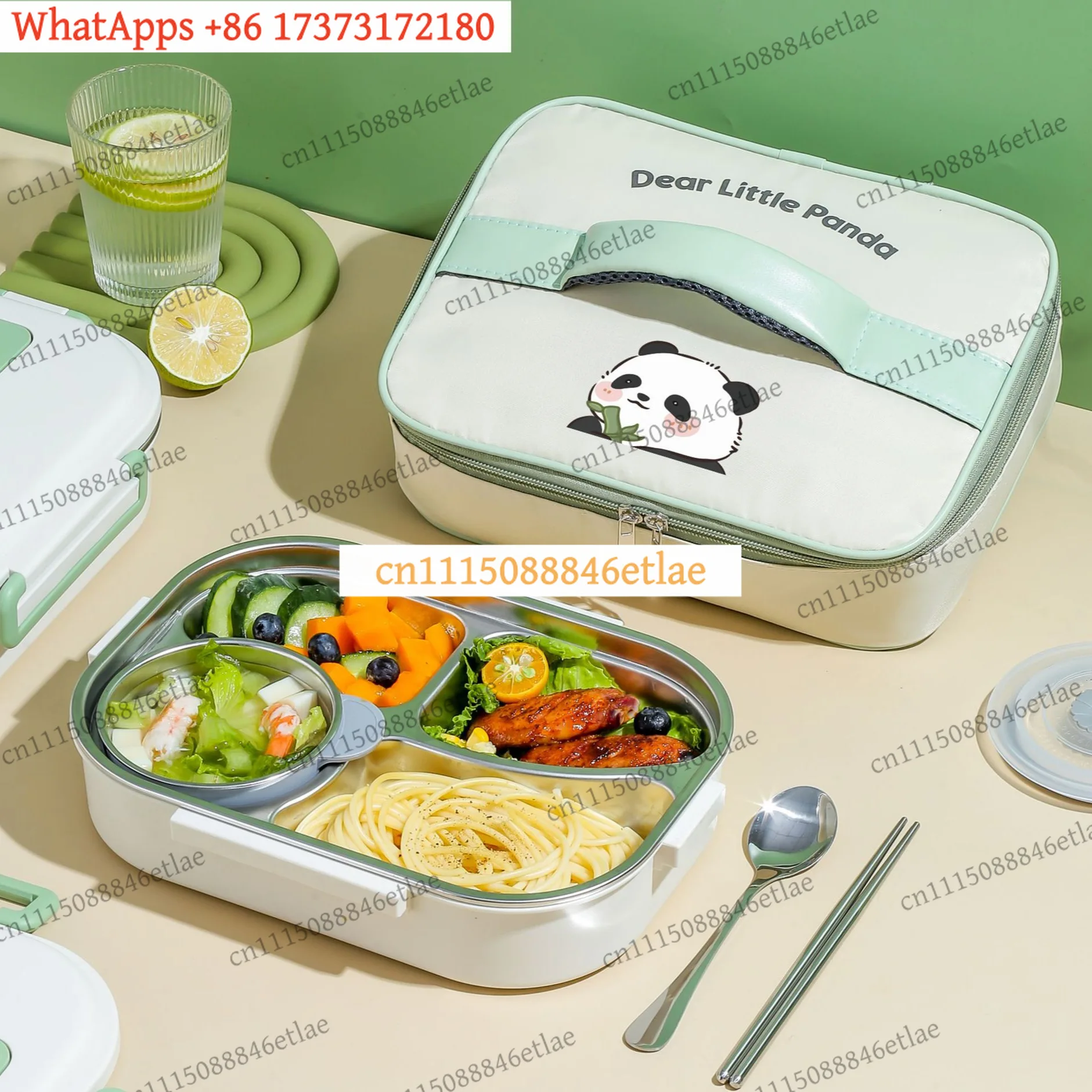 k3 Stainless Steel Thermal Lunch Box for Adults & Kids, 4/5 Compartment Food Container with Cutlery Set for School Picnic