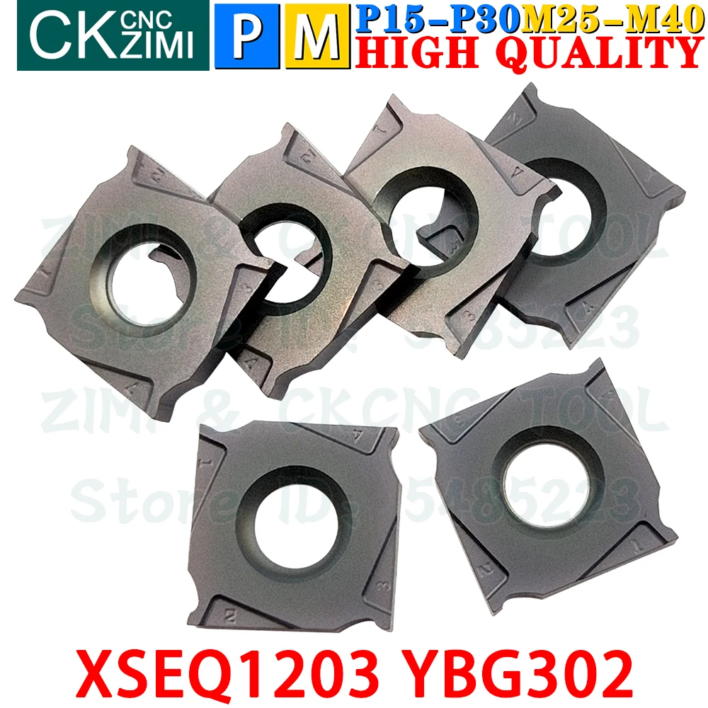 

XSEQ1203 YBG302 XSEQ 1203 YBG302 Carbide Insert Slot Milling Insert CNC Indexable Milling Cutter Tools Machine Metal Lathe Tools