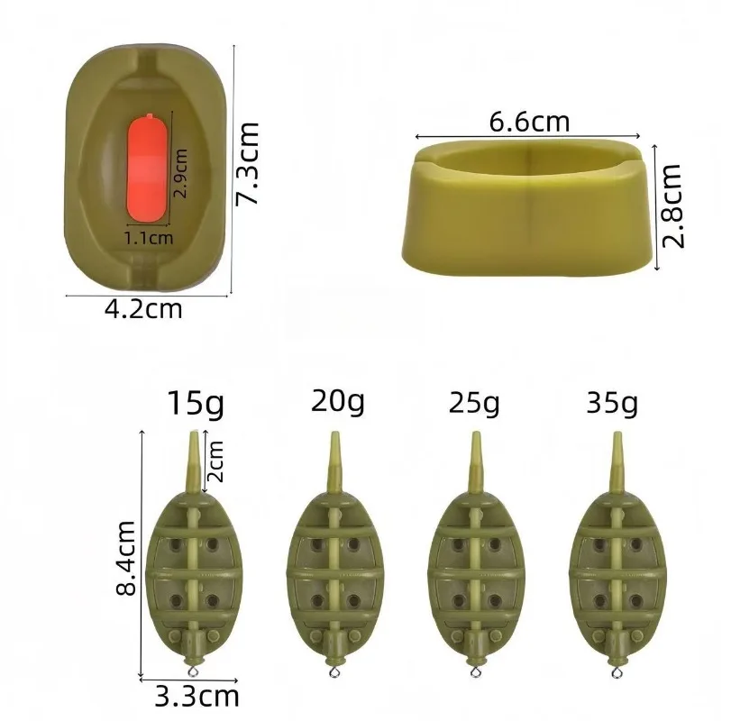 Moldes método feeder inline para cebo de plástico – Carpa - imagen 5