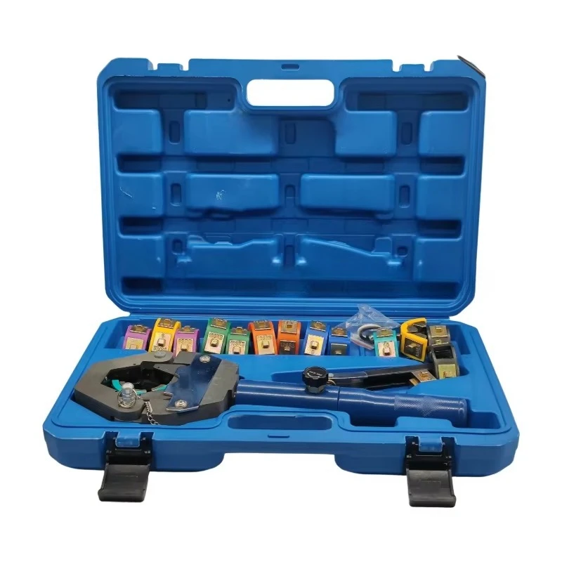 Portable Ac Hose Crimper Kit Hydraulic Crimping Tool Hand Machine Ac Manual Hose Crimper Auto Ac Hose Hydraulic Pipe Crimping