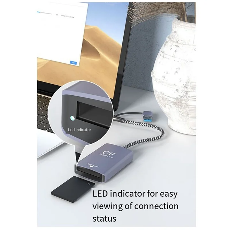 Superb 2 In 1 CF Express Type B Card Reader CF Express Card Reader Type B Adapter USB 3.2 10Gbps Portable CF Express Reader