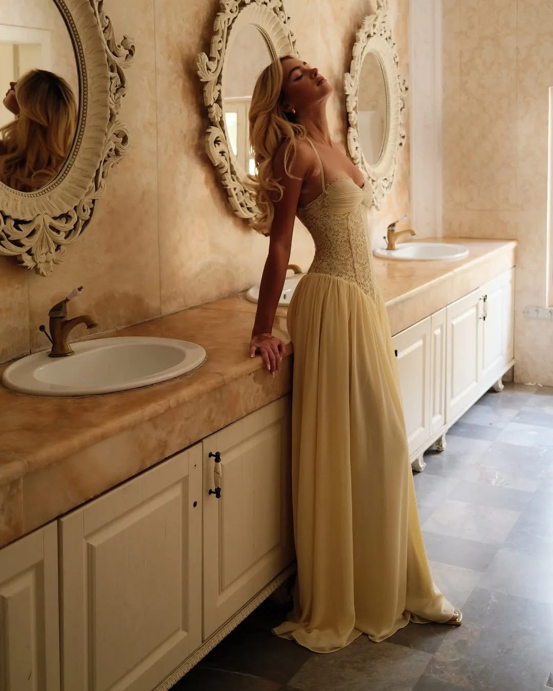 Elegant Lace Patchwork Corset Long Dress Women Halter Backless Bandage Slim Maxi Dress 2026 New Wedding Guest Evening Party Gown