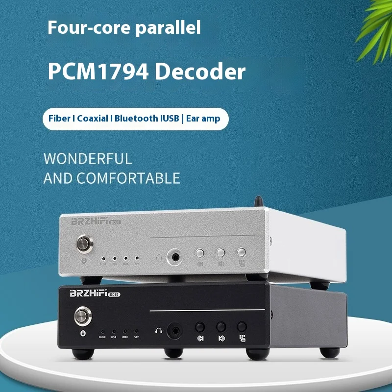 BRZHIFI DC60 Quad-core PCM1794 Decodificador USB paralelo Hifi Fever DAC amplificador de auriculares Bluetooth 5,4