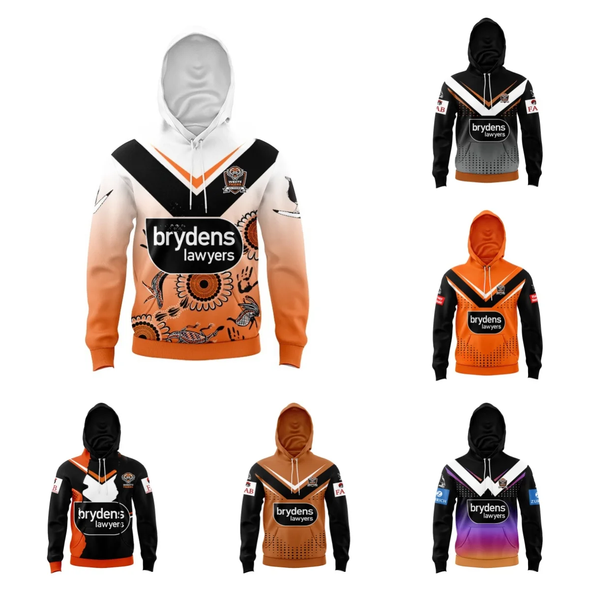 

KIDS HOODIE 2024 Indigenous Jersey West Tigers Adult Men's Team