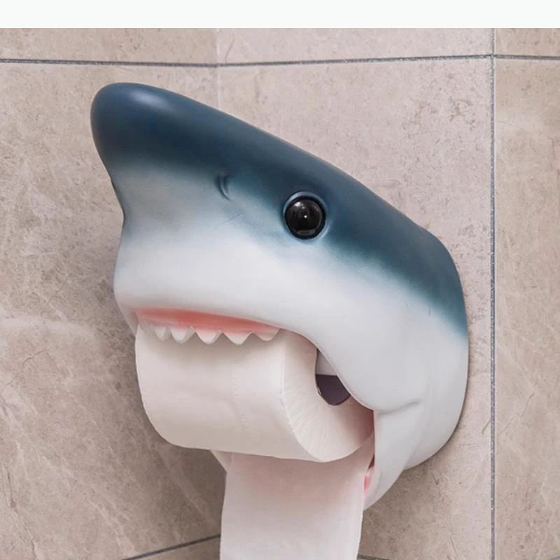 Punch-free Resin Dolphin Paper Big Paper Waterproof Wall Hanging Tissue Box