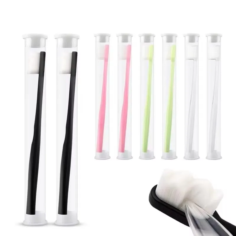 

1/10pcs Fine Soft Hair Environmentally Friendly Portable Toothbrush Box Set Soft Fiber Nano Toothbrush Oral Hygiene Care
