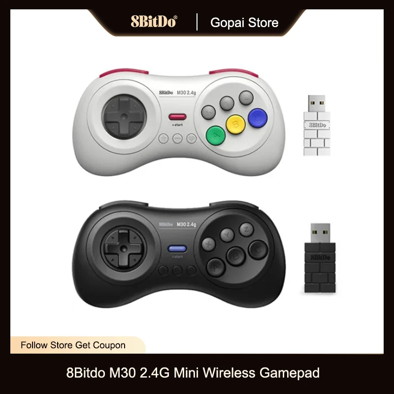 

8bitdo M30 2,4G мини беспроводной геймпад для Sega Genesis Mini и Mega Drive контроллер для Sega Genesis Sega Mega Drive Switch