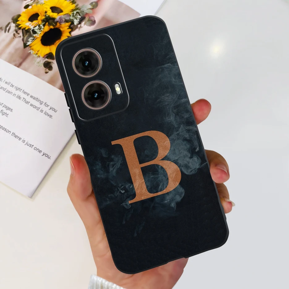 For Motorola Moto G85 Case XT2427-3 New Couple Letters Cover Soft Silicone Phone Case For Motorola G85 G 85 MotoG85 Fundas Coque