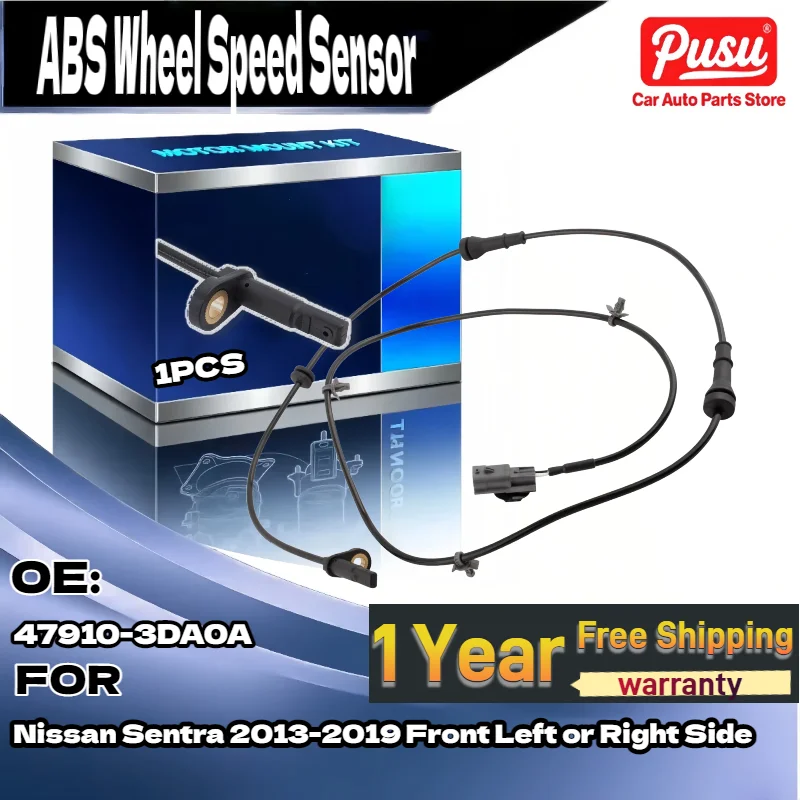 

New 1PCS ABS Wheel Speed Sensor For Nissan Sentra 2013-2019 Front Left or Right Side OE 47910-3DA0A 479103DA0A 5S14119 2ABS0930