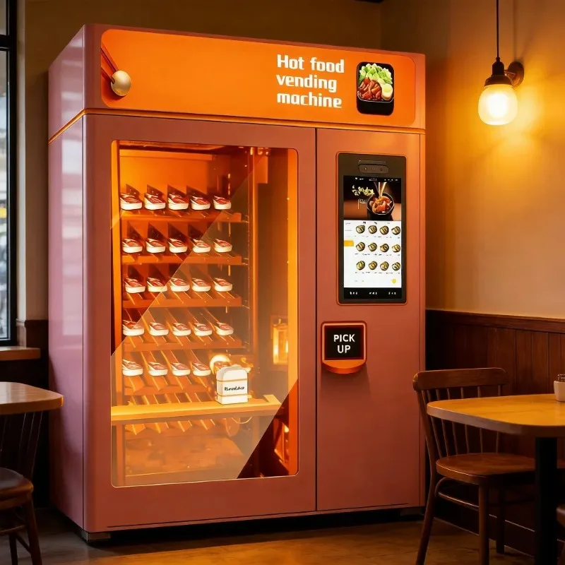 FL Customized Wholesale Innovative Fast Food Vending Machine with Microwave Feature
