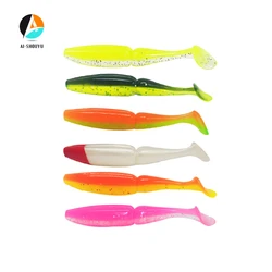 AI-SHOUYU 5pcs Easy Shiner Shad Pesca Fishing Soft Lure 90mm 6.7g Hot Lure Wobbler Leurre  Artificial Fishing Soft Fishing Lure