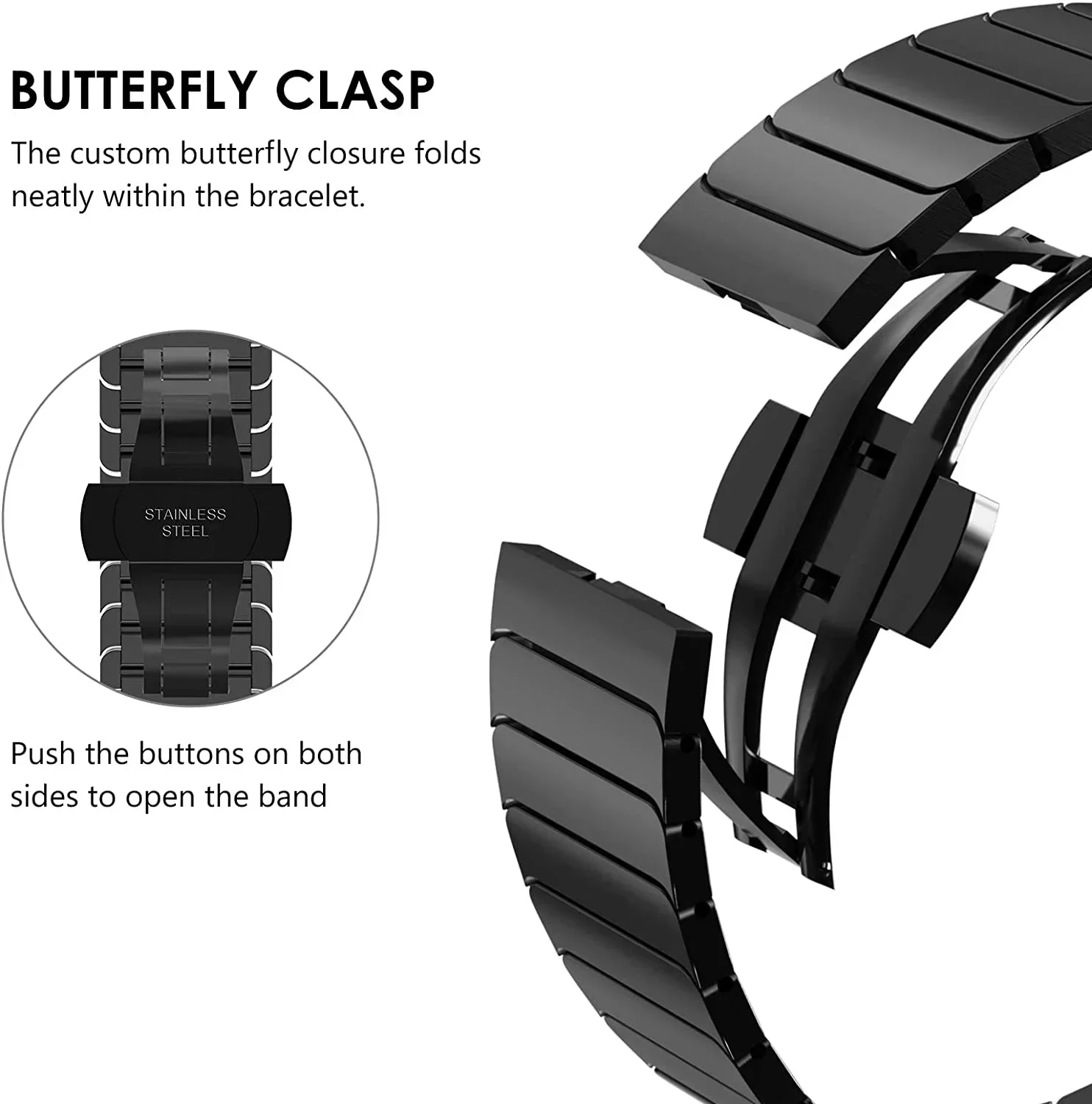 Metalowy pasek do Apple Watch 45mm 49mm 44mm 40mm 41/42/46mm Bransoleta ze stali nierdzewnej iWatch Ultra 2 11 10 9 8 7 6 5 4 Correa