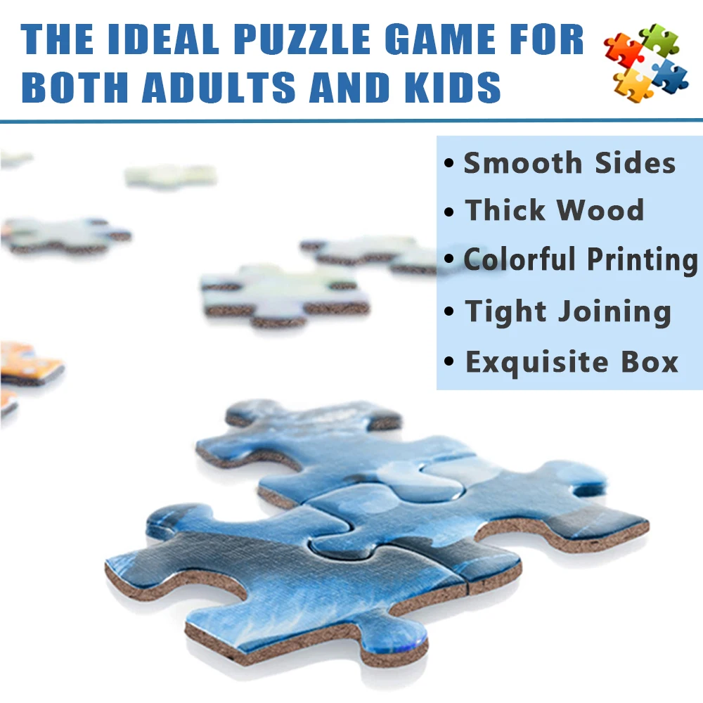 Bandai Anime Puzzle 300/500/1000 Pieces Puzzle Dragon Ball Intellectual Educational Son Goku Jigsaw Puzzle for Adults Kids Toys