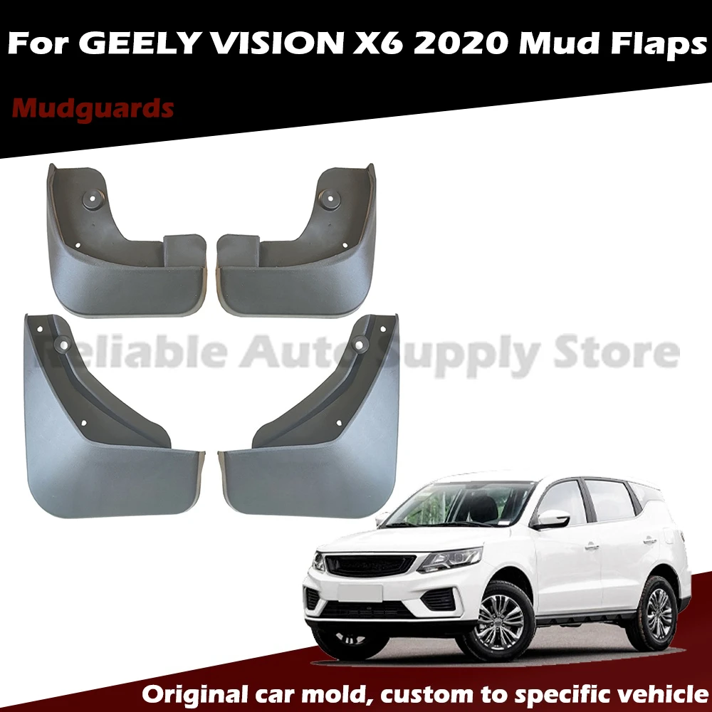 

Vehicle Mud Flap for 2020 Geely Vision X6, Wheel Arch Splash Guard, Universal Fit PP Material, Factory Direct