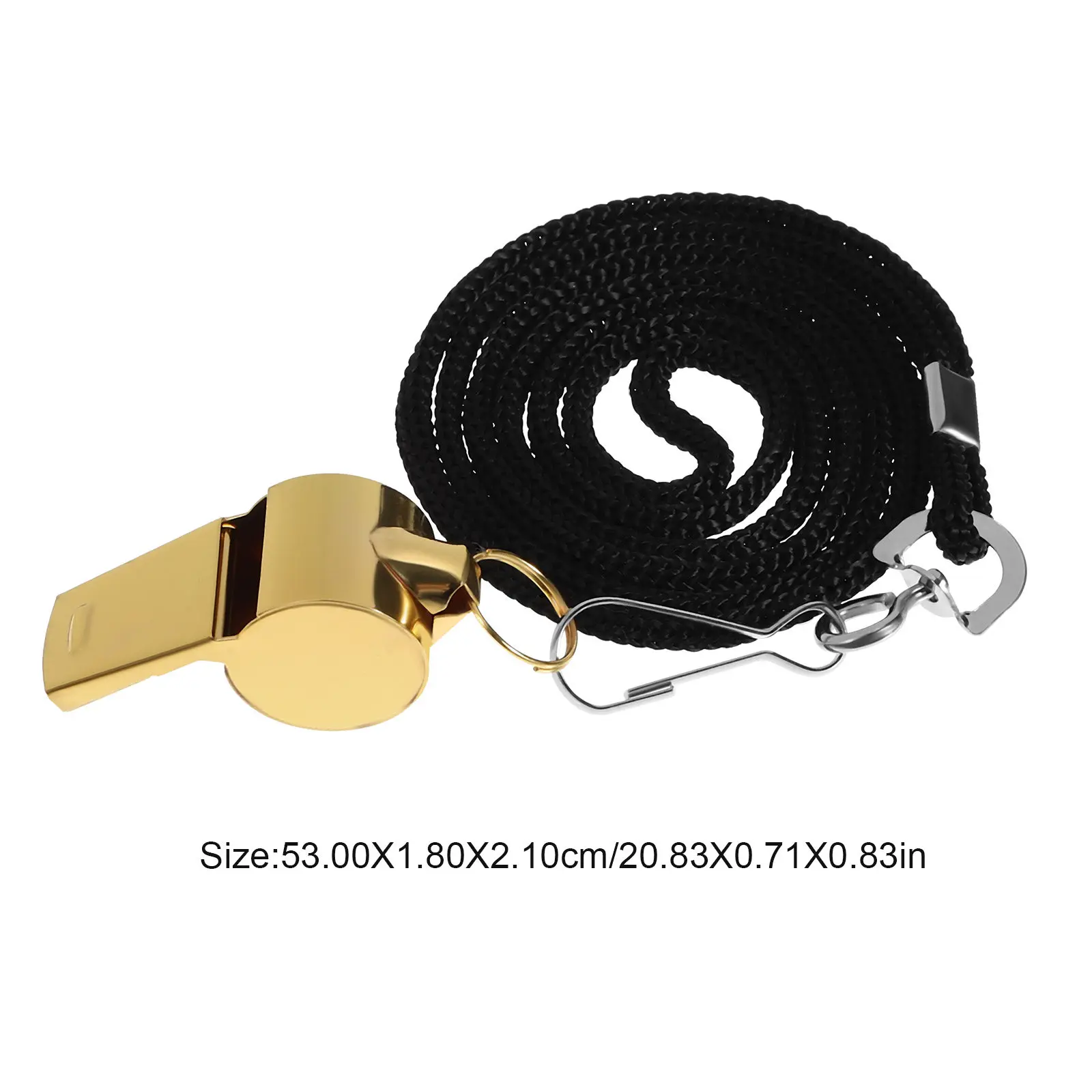 2Pcs Heavy Duty Stainless Steel Sports Referee Whistle with Cork 120Db Loud Sound for Racing Gym Coaching Outdoor