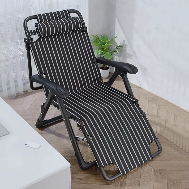 Luxury folding chair, easy-to-carry outdoor furniture lounge chair, multi-functional portable leisure beach chair