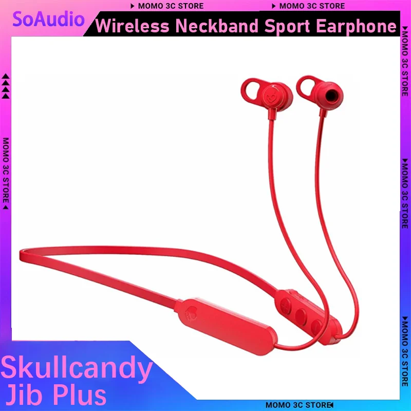 Skullcandy Jib Plus Wireless Neckband Sport Earphone In Ear Bluetooth 5.0  With Built In Microphone For Workout Running Gym