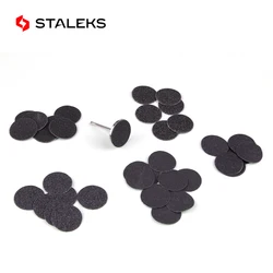 STALEKS 50pcs/box Round Sanding Paper Nail Drill Bits Accessories Foot Peg Foot File Polished Tools