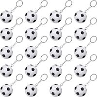 12-24 Pcs Mini  Football Keychains Sports Keychain Team Souvenir Sport Rewards Sports Themed Gift Accessories