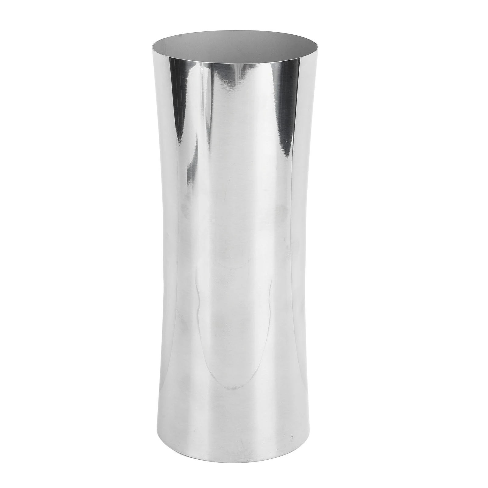 Tall Vase 304 Stainless Steel Silver Color Waist Shaped Flower Arrangement Vase for Office and Wedding