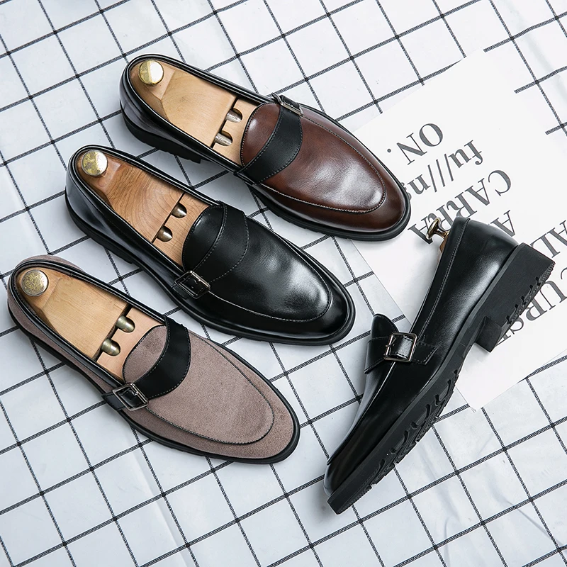 Vintage British party formal loafers Breathable driving shoes Workplace formal occasion Oxford leather shoes