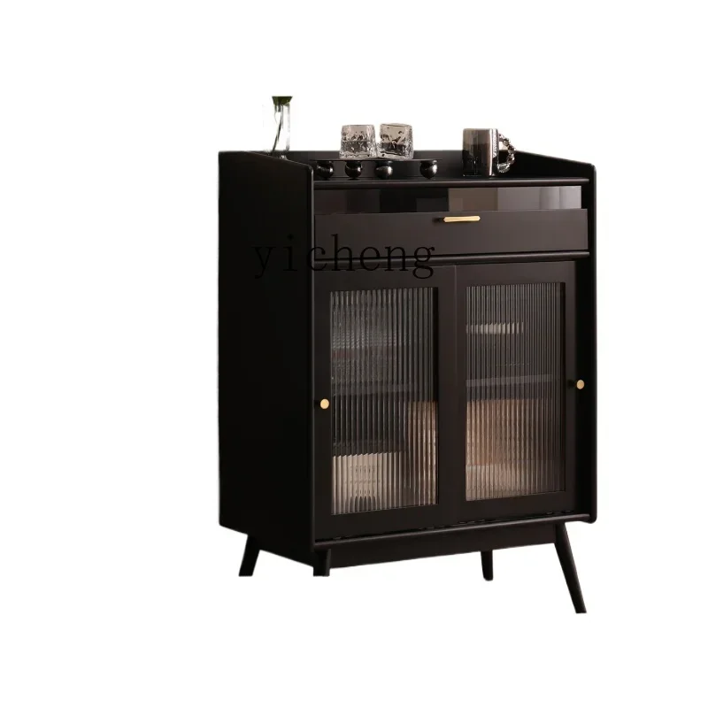l2 tea cabinet, modern solid wood dining side household small apartment dining room kitchen cupboard