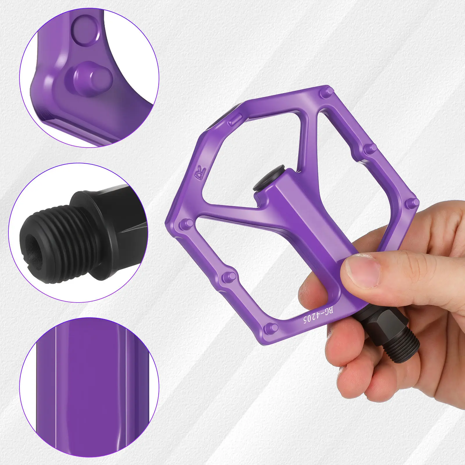 

Mountain Bike Pedals Aluminum alloy Bearing Pedal for Cycling Road Mountain bmx Lightweight Bicycle Parts Bike Accessories