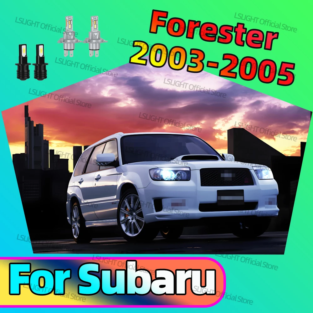 

2/4 шт. для Subaru Forester 2003 2004 2005-33570 CSP 6000K Hi/Lo Beam фары противотуманные фары 12 В светодиодные автомобильные лампы комплект ламп