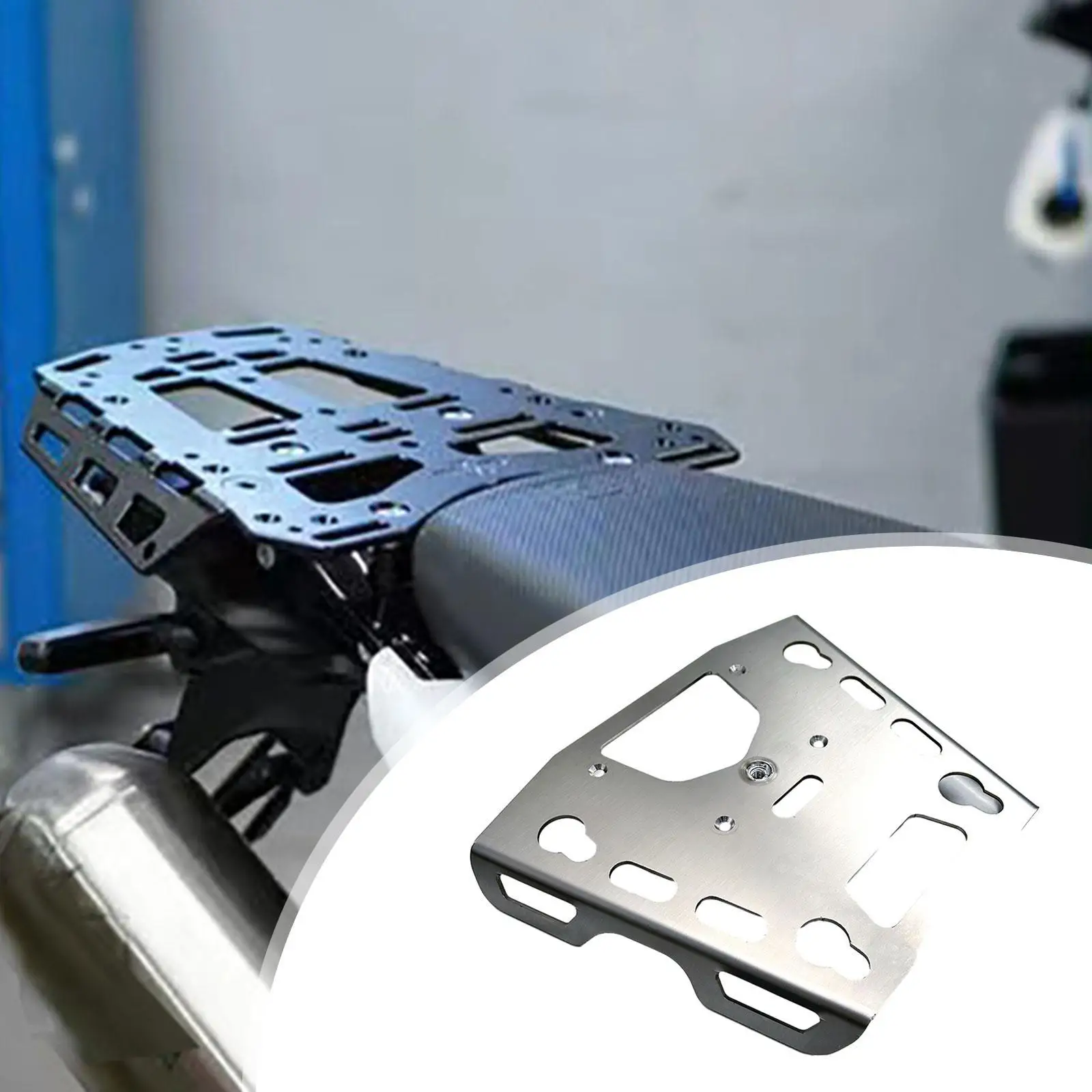 

Motorcycle Cargo Rack Rear Trunk Bracket Multipurpose Accessory Mounting Rack