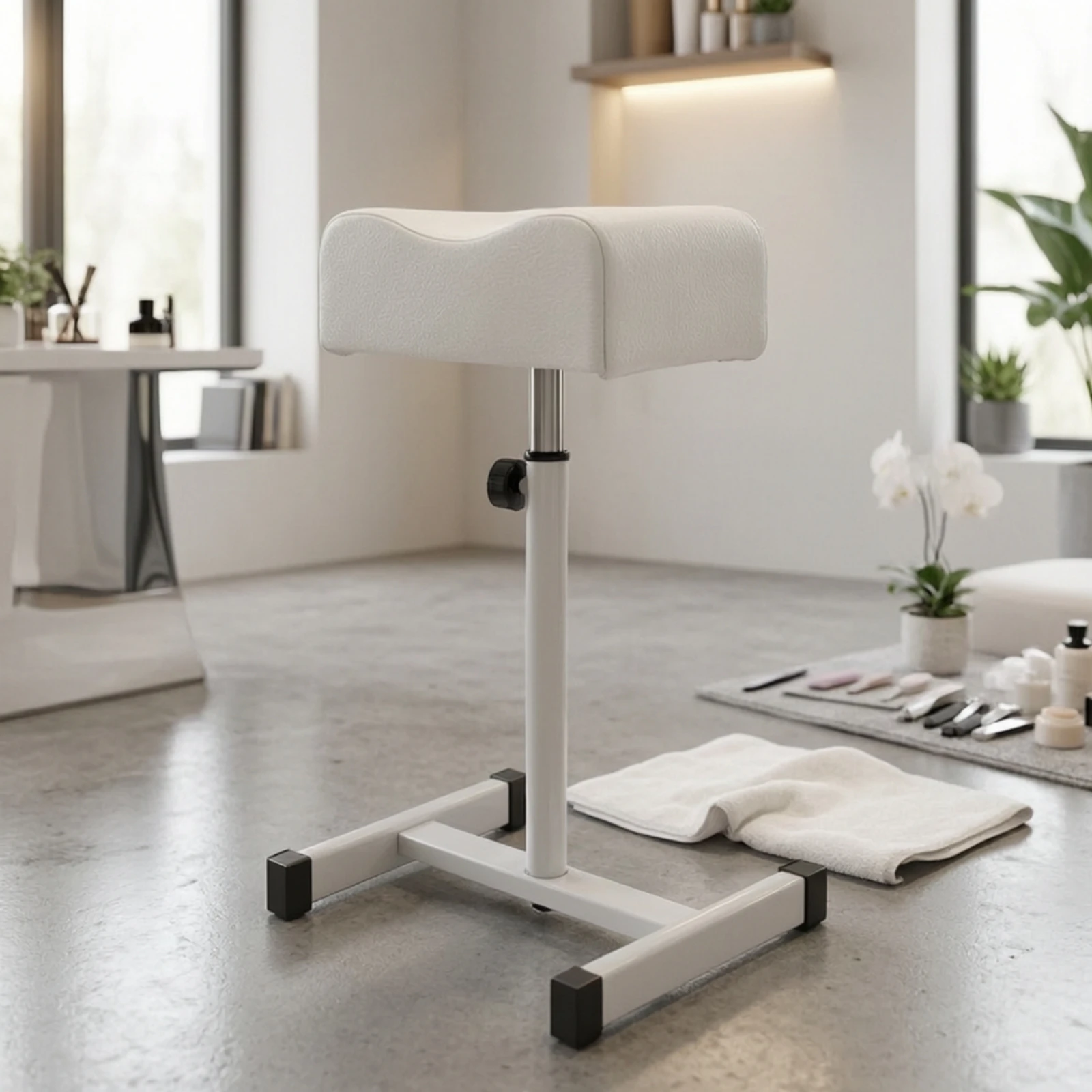 Pedicure Footrest Padded Footrest Stand with Cushion Pedicure Stand Portable Easy to Clean for Pedicurists, Pedicures
