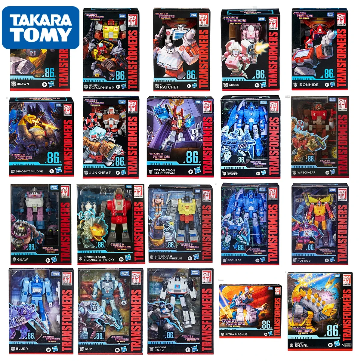 

В наличии Takara Tomy Transformer Studio SS86 серия фильмов Гримлок Snarl Slug Ultra Magnus Scourge Brawn экшн-фигурка игрушка в подарок