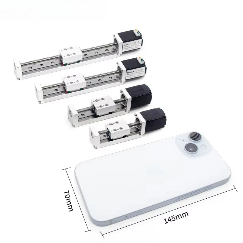20mm Nema8 Cnc Rail Linear Robots Guide Module Construction Embedded Rail Screw Steel Stage for Alternator Brushless Motors