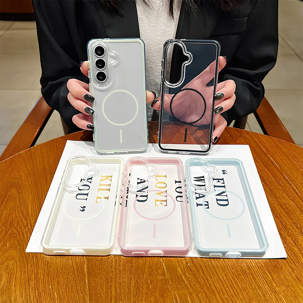 TPU Magnetic Phone Case For Samsung Galaxy A07 A37 A57 A06 A26 5G 4G Support Magnetism Charging Shockproof 2in1 Separable Cases