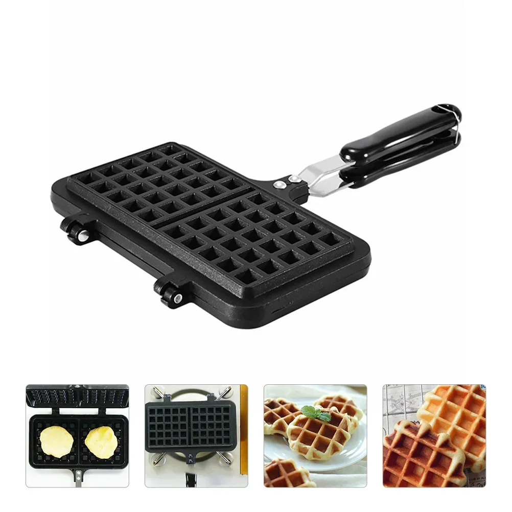 Waffle Cake Maker Baking Pan Sandwich Stick Mould Nonmold Press Frying Molds Gas Plate Tool Diy Hotmaking Toast Cooker Iron