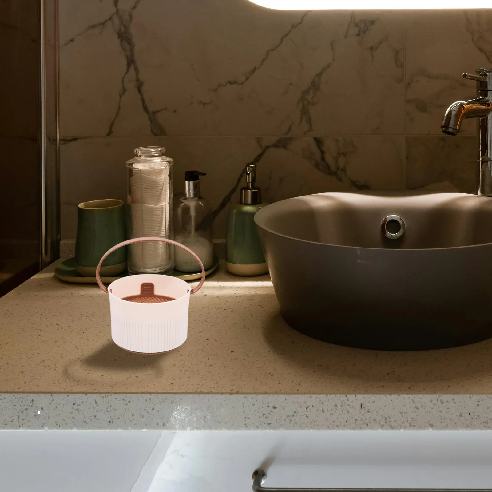 Silikon Pinsel Reiniger Schüssel Make-Up Reinigung Werkzeug Tpr Pp Material Tragbare Für Pinsel Waschen Trocken Halter