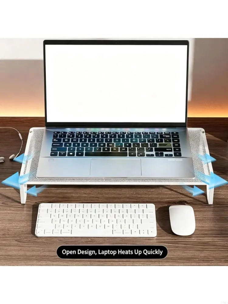 CORA Multifunctional Computer Desk Stand with Room Underneath for Arranging Items