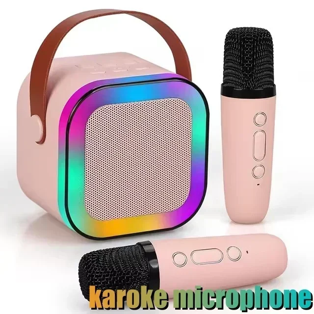 Microphones sans fil professionnels, haut-parleur Bluetooth pour jeu, KTV, Koraoke, IPhone en direct, Samsung, ordinateur portable, réduction du bruit