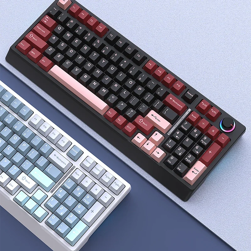 لوحة مفاتيح ميكانيكية SZBOX H98 98 مفتاحًا 3 أوضاع اتصال RGB لوحة مفاتيح الألعاب لألعاب الكمبيوتر المحمول والكمبيوتر الشخصي