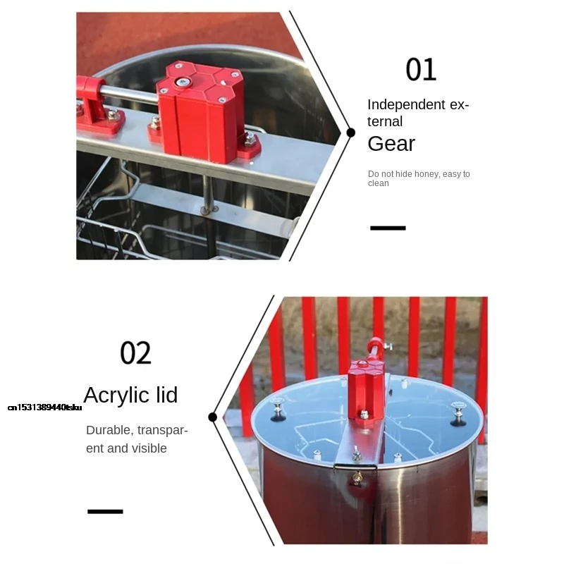 

DiscountBeekeeping Equipment Honey Extractor Beekeeping Equipment Manual Honey Machine Stainless Steel Honey SepaNEW