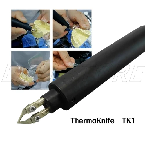 1 Juego de cuchillo de tallado eléctrico Dental, cuchillo térmico, alineador de corte de grabado, máquina cortadora para corte de láminas de plástico de ortodoncia