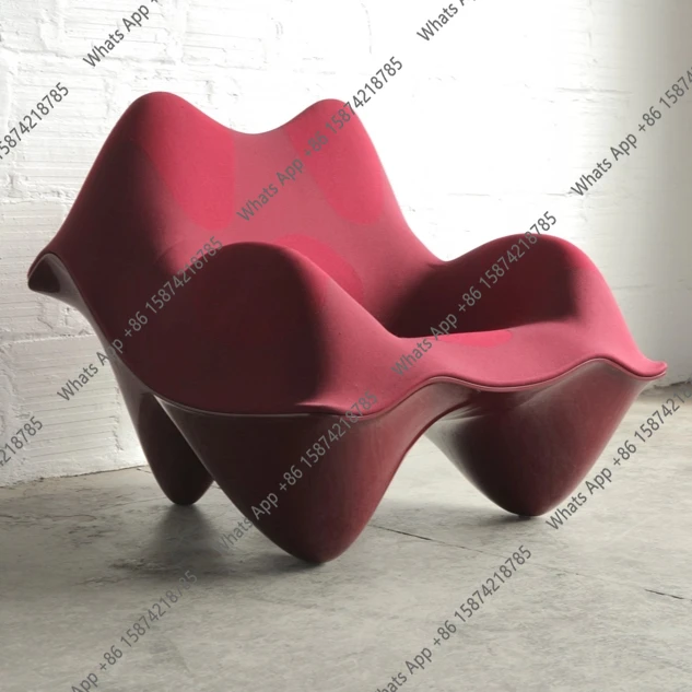 

New Nordic Cloud Special-Shaped Lazy Octagon Fiberglass Creative Short Back Designer Personalized Foot Sofa