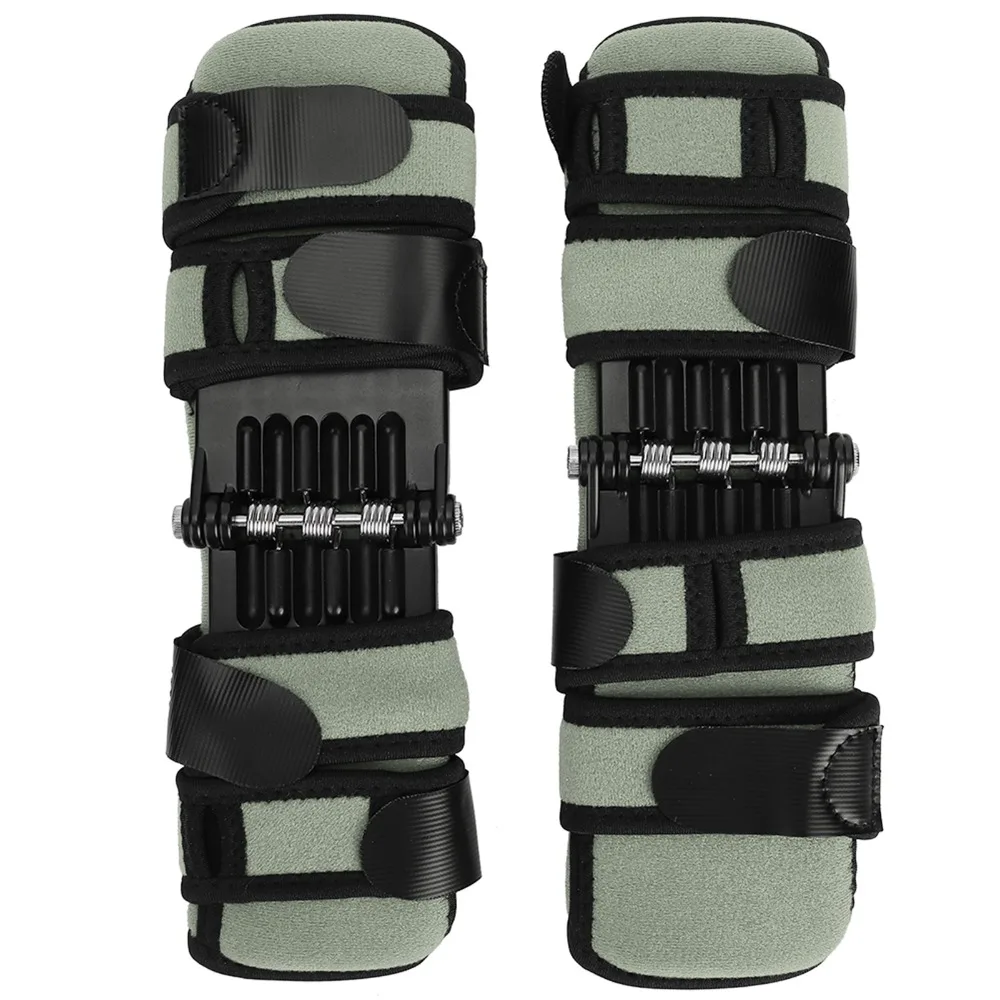1 Pair Stabilizing Black Knee Support Pads Lower Belt Approx. 600mm Alloy Patella Protector Knee Stabilizer Pad Outdoor Sports