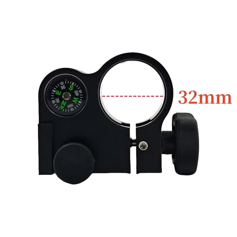 Diameter 32mm Universal GNSS GPS Range Pole Cradle Bracket Clamp with Compass for Carbon Fiber Center Pole Holder Mount