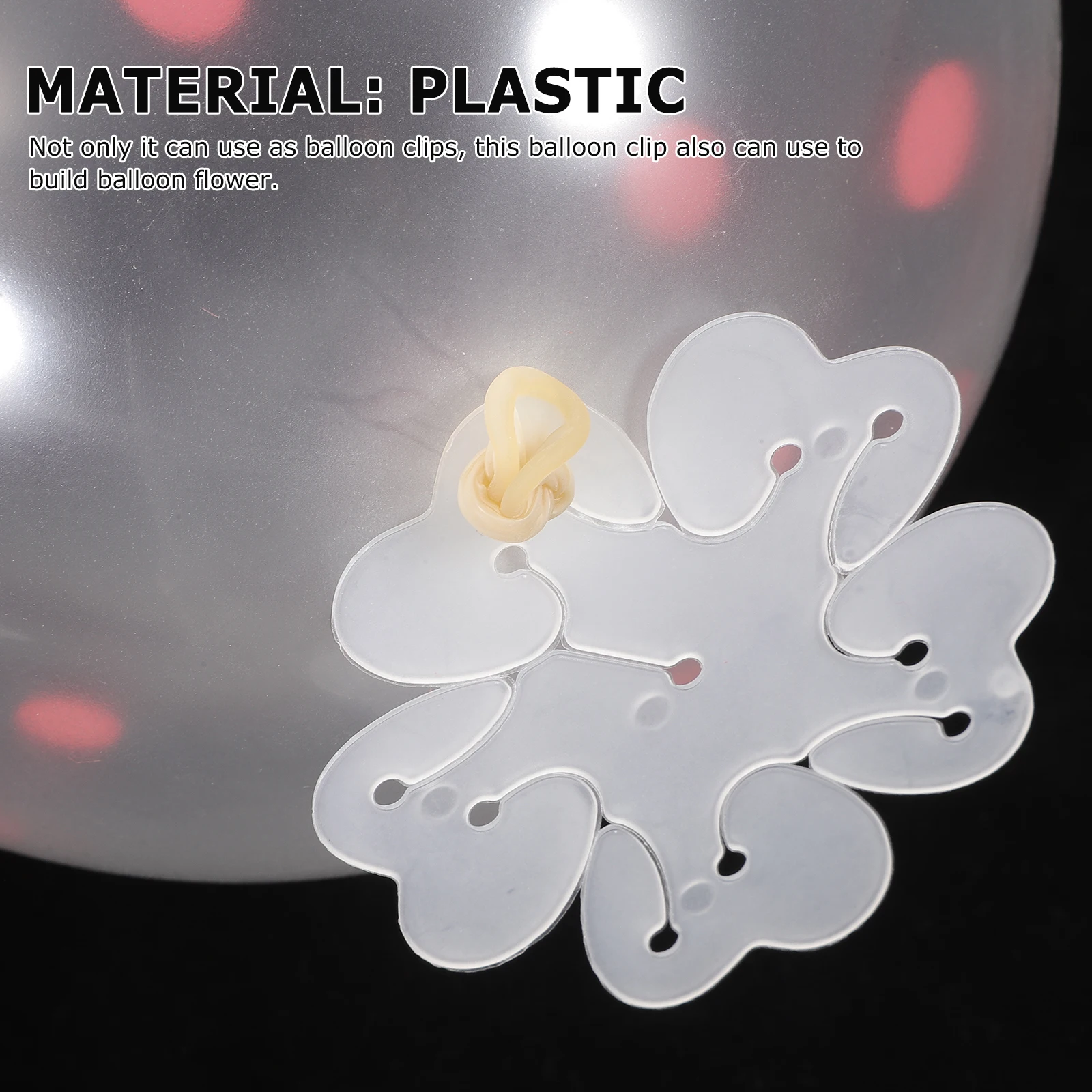 

50pcs Clips Plastic Flower Shape DIY Wedding Party Decorations Balloon Holder Sealing Balloons Clip Holder Accessories