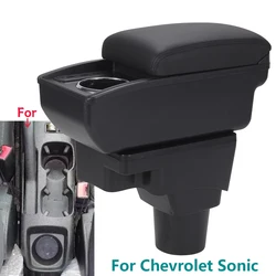 For Chevrolet Sonic Armrest Box For Chevrolet Aveo Lova T250 T300 Car Armrest Dedicated Storage Box Interior Car Accessories
