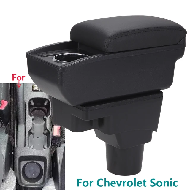 Do Chevrolet Sonic Podłokietnik Do Chevrolet Aveo Lova T250 T300 Podłokietnik samochodowy Dedykowany schowek Akcesoria samochodowe do wnętrza