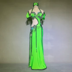 BellyDance Costumes for Women Customized Senior AB Stones Performance Wear Adult and Children Oriental Dance Competition Outfit